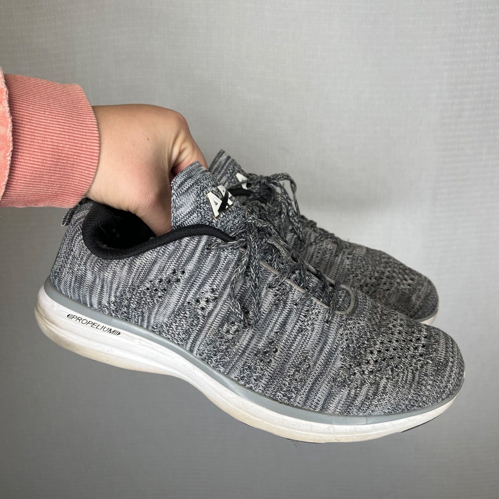 APL Techloom Pro M Athletic‎ Running Sneakers Gray Knit Men's US 9.5